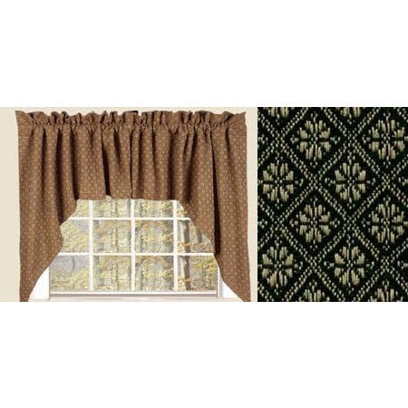 Kingston Jacquard Black Swag