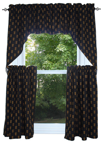 Pineapple Town Black Swag