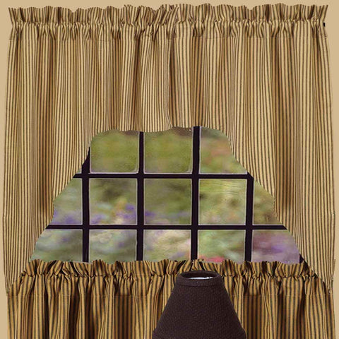 York Ticking Black Swag