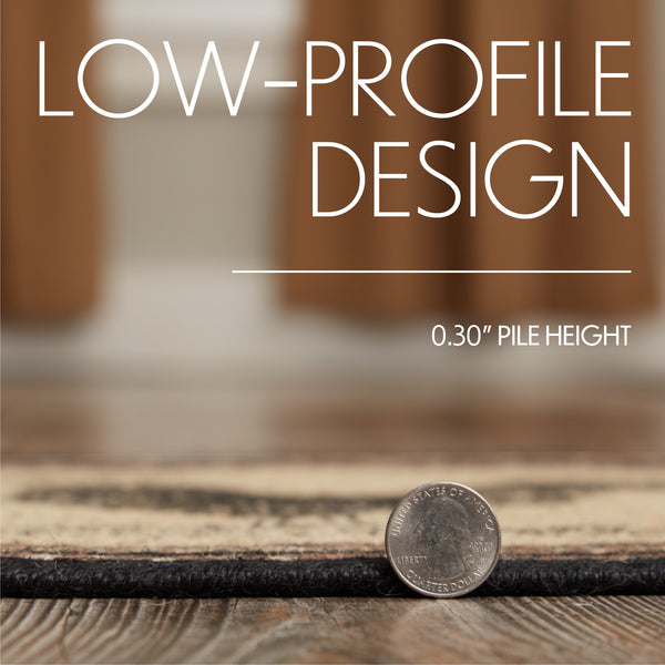 Sawyer Mill Charcoal Cow Jute Rug Oval 20x30