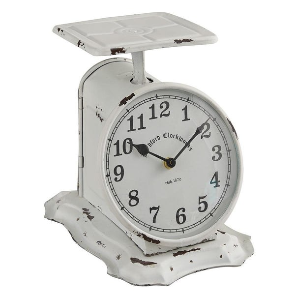 Scale Clock White