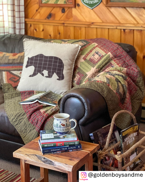 Tea Cabin Throw Quilted 60x50