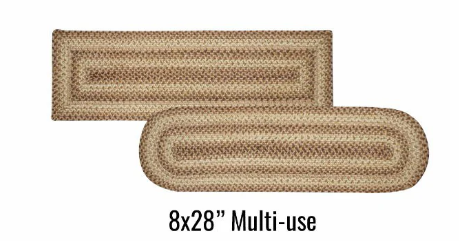 8x28 Cookie Dough Oval Set of 2