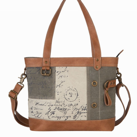 VINTAGE SCRIPT CONVERTIBLE SHOULDER BAG