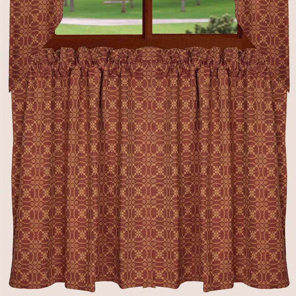 Marshfield Jacquard Tiers 36" Barn Red