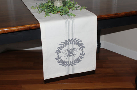 Royalton Bee Grain Sack Runner 45"