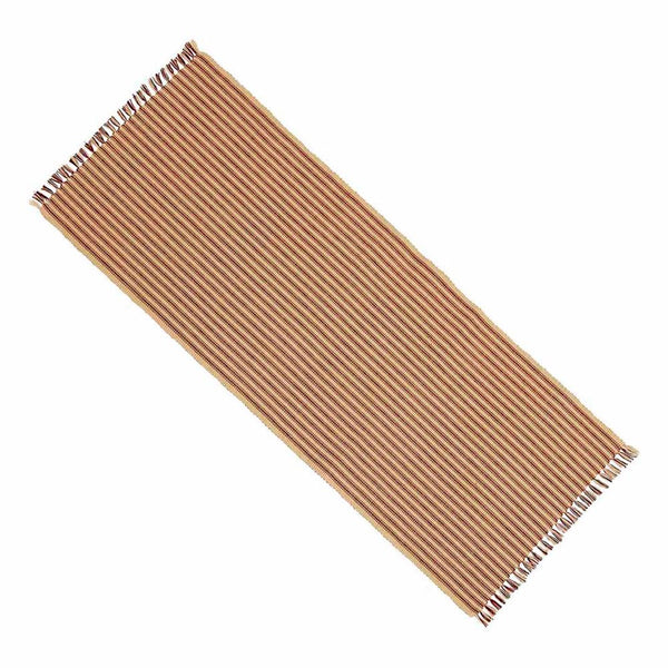 York Ticking Barn Red 54"Runner