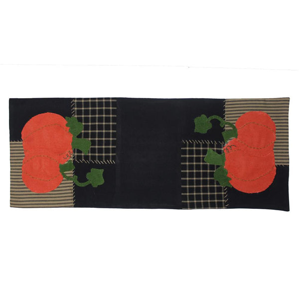 Pumpkin Patchwork Table Runner – Primitive Farmhouse Fall Décor