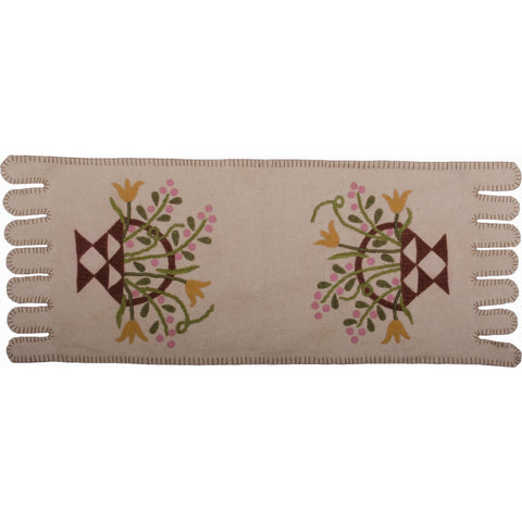 Flower Basket Table Runner 14x36 | Primitive Country Decor