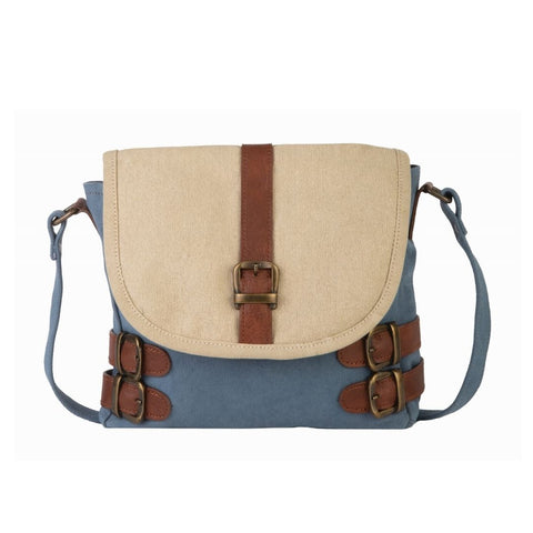 BUCKLED UP CROSSBODY, DUSTY BLUE