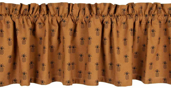 Pineapple Town Mocha Valance