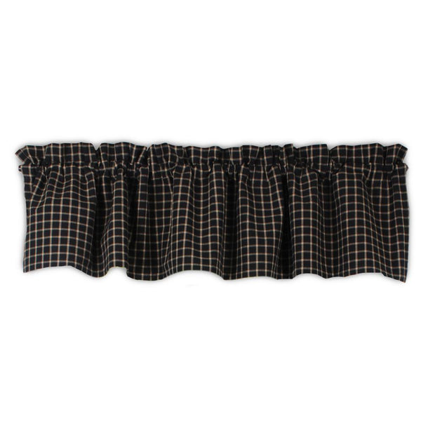 Black & Tan Valance