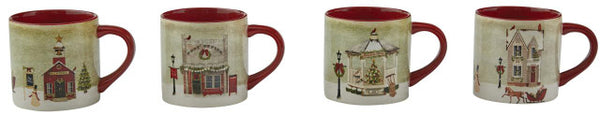 Vintage Town Square Mug (Set of 4)