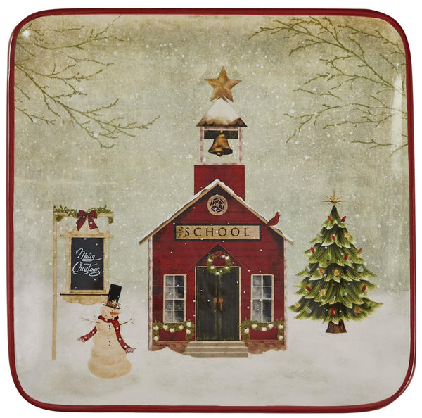 Vintage Town Square Salad Plate (Set of 4)