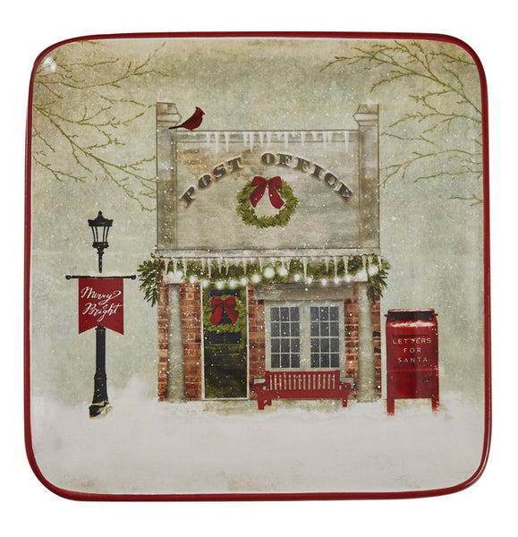 Vintage Town Square Salad Plate (Set of 4)