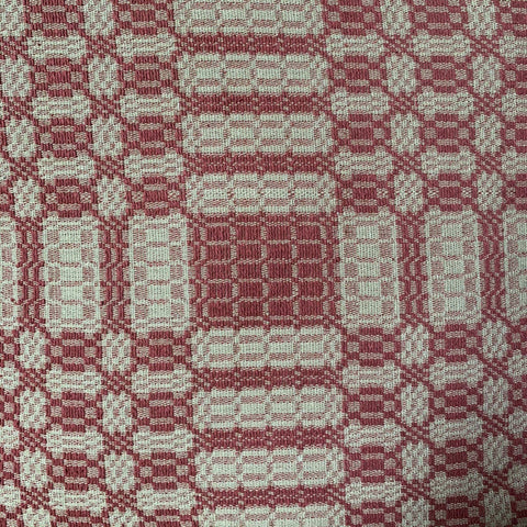 THE WESTBURY SHOWER CURTAIN CRANBERRY/TAN 72"X72"