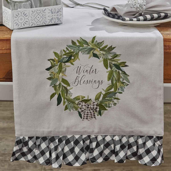 Winter Blessings Table Runner 15X72