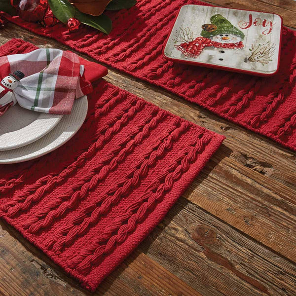 Winter Magic Scarf Red Table Runner 13X54