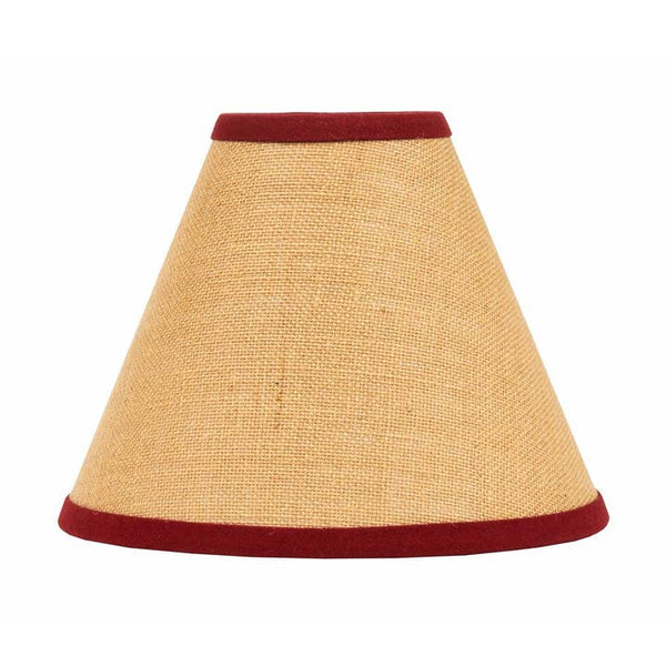 Burlap Stripe 6" Shade BarnRed