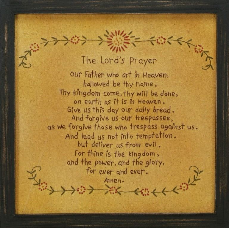 Lord's Prayer - Red - Stitchery Sampler - Allysons Place