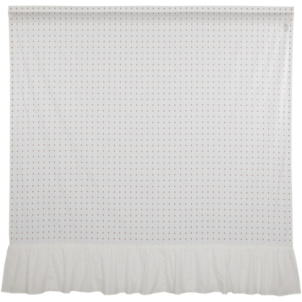 Abigail Ruffled Shower Curtain 72Lx72W