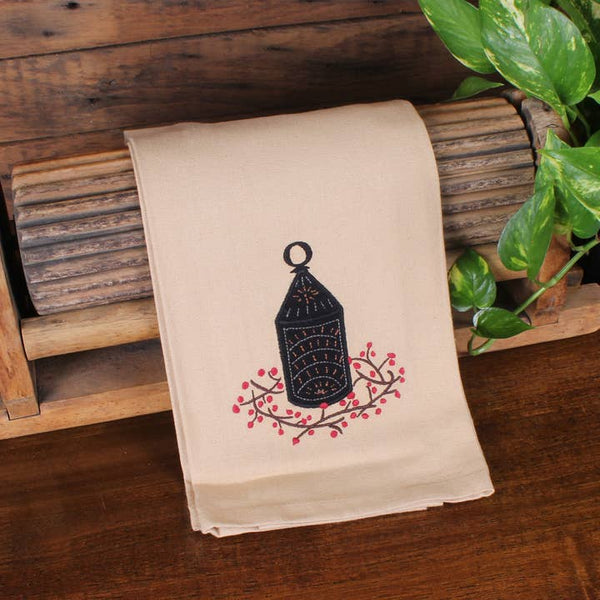 Punched Lantern Kitchen Towel Set | Primitive Country Decor