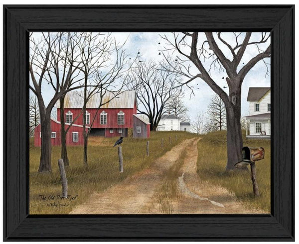 "the Old Dirt Road" By Billy Jacobs, Wall Art, Black Frame 18x14