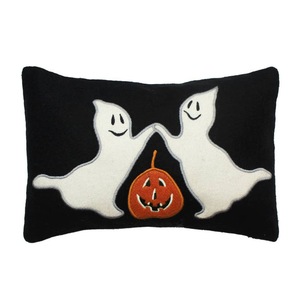 Dancing Ghosts Halloween Pillow 8" x 12"