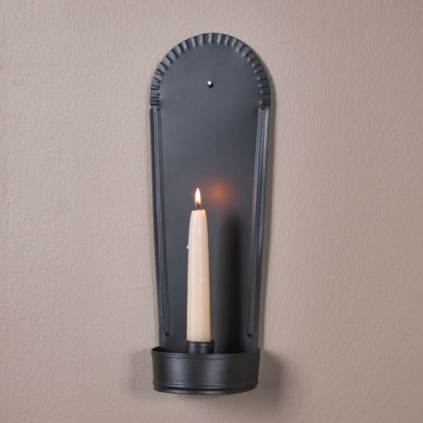 Americana Candle Sconce in Smokey Black