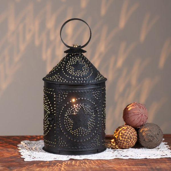 Americana Lantern in Textured Black