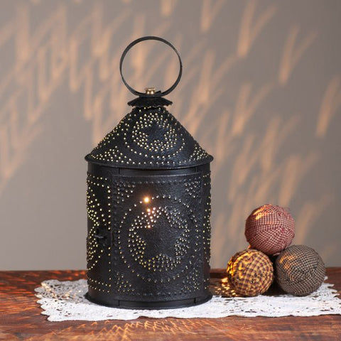 Americana Lantern in Textured Black
