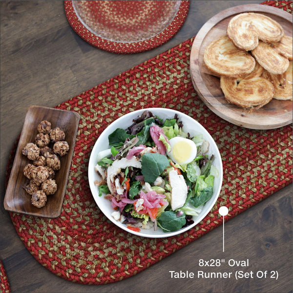 8x28 Apple Pie Rect Set of 2 Table Runner