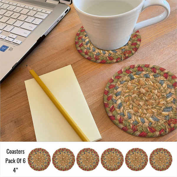 4 IN Azalea Coaster Set of 6