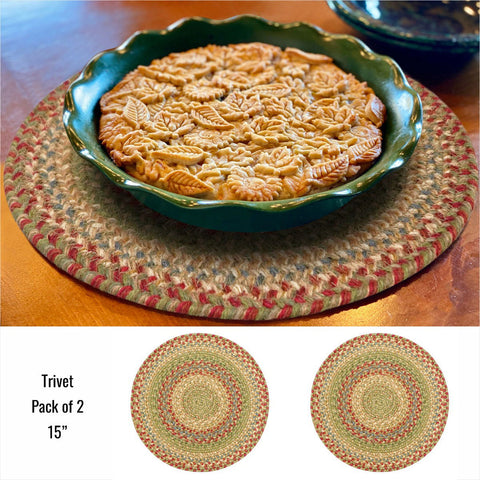 15 IN Azalea Trivet Large Set of 2