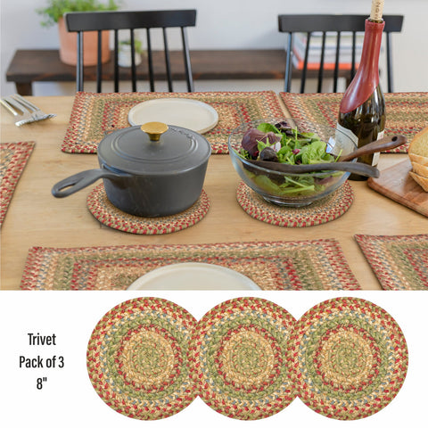 8 IN Azalea Trivet Small Set of 3