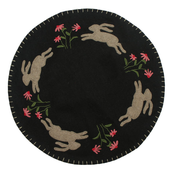 Primitive Bunny Candle Mat