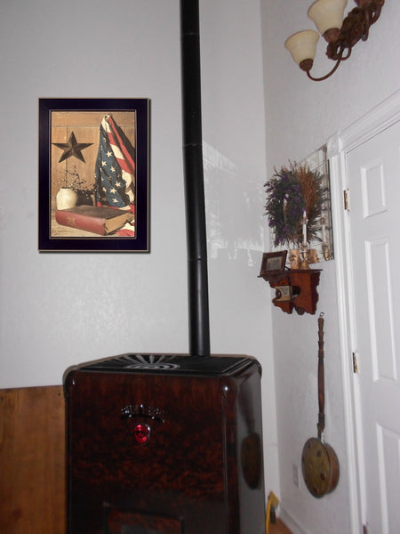 "God and Country" By Billy Jacobs, Black Frame 14x10