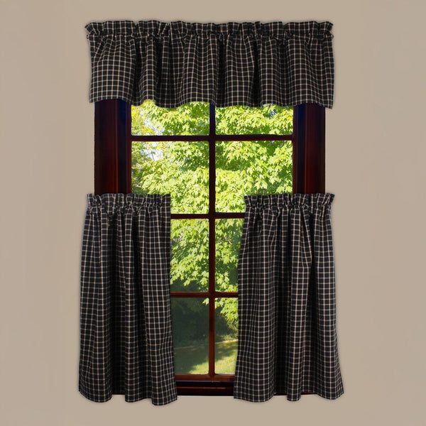 Black & Tan Valance