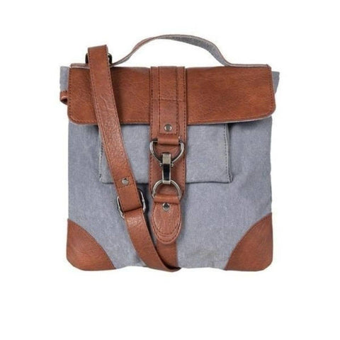 REED CROSSBODY, BLUE FOG