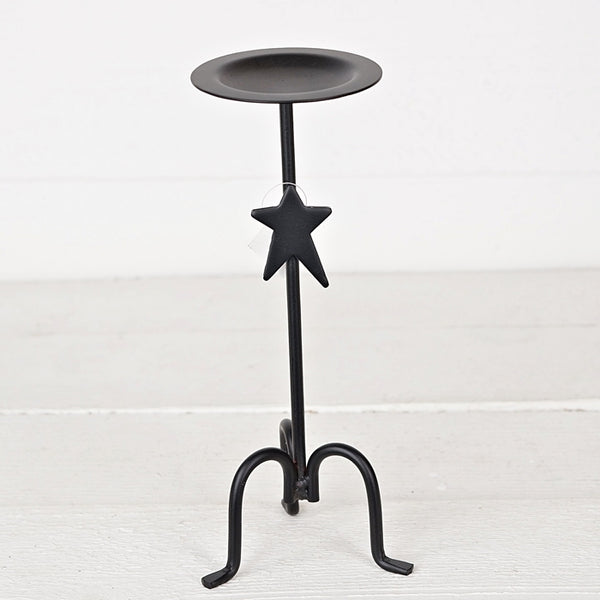 Forged Iron Candle Holder. See website for free shipping offer. Primitive Country Farmhouse Home Decor. 