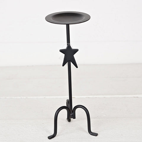 Forged Iron Candle Holder. See website for free shipping offer. Primitive Country Farmhouse Home Decor. 