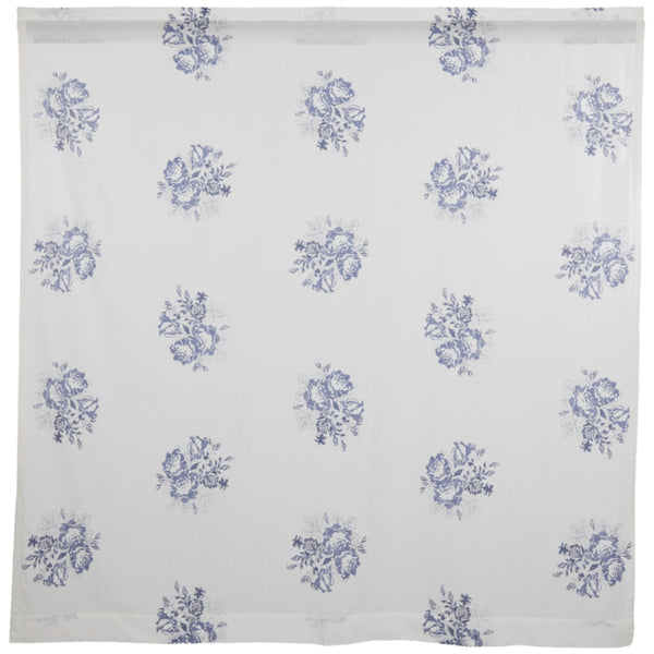 Lydia Blue Shower Curtain 72Lx72W