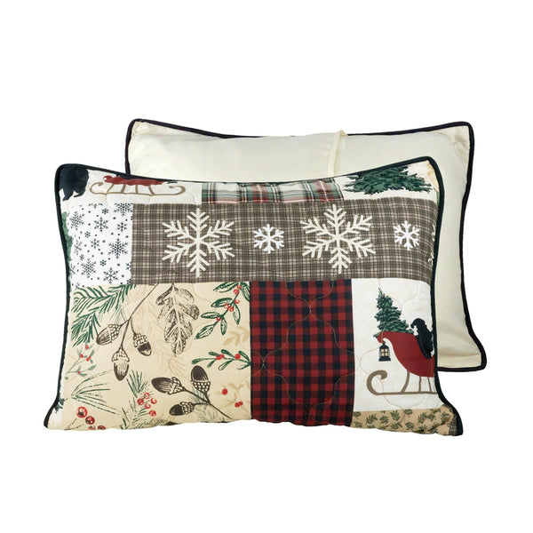 Dashing 3PC Quilt Set – Rustic Winter Cabin Bedding