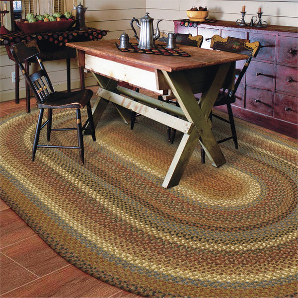 8x10  Biscotti Oval Cotton Rug