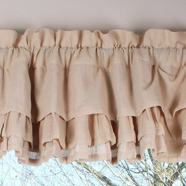 Heirloom Cream Ruffled Valance
