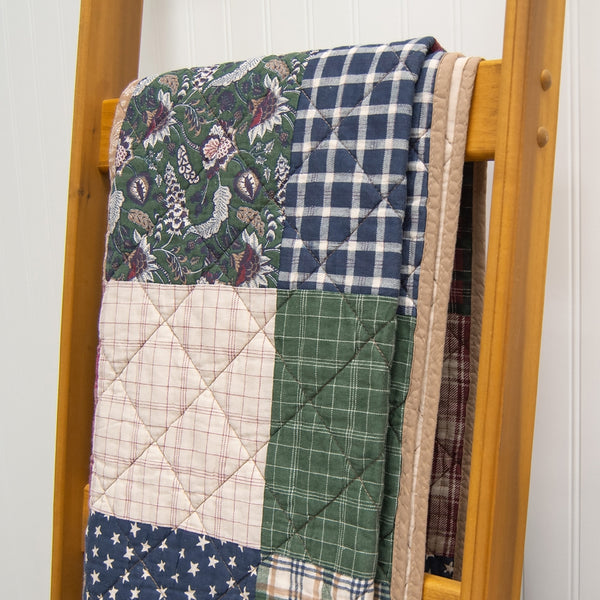 Rustic Paisley 3pc Cotton Pieced Quilt Set