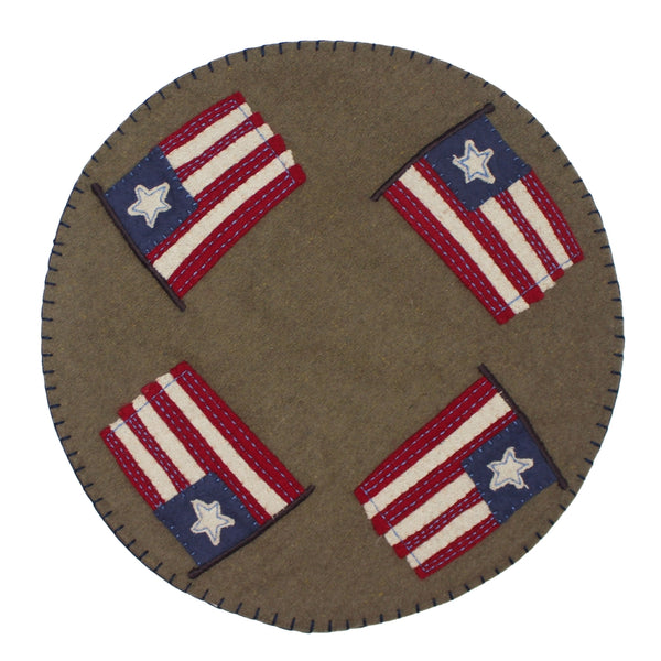 Flag Day Candle Mat