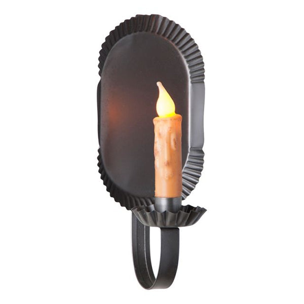 Canterbury Candle Sconce – Smokey Black Primitive Wall Sconce- Due back end of July 2026