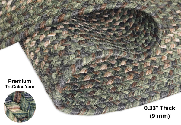 20x 30 Cedar Ridge Rect Ultra-Durable | Indoor/Outdoor Washable Braided Rug