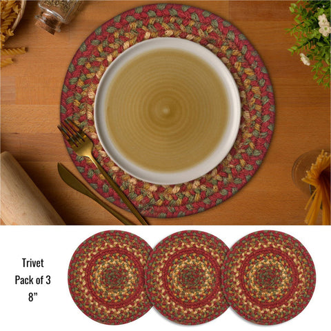 8 IN Cider Barn Trivet Small Set of 3
